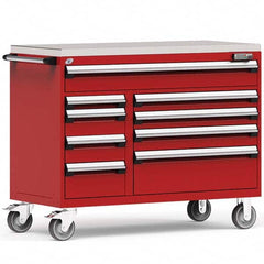 Rousseau Metal - Tool Roller Cabinets Drawers Range: 5 - 10 Drawers Width Range: 48" and Wider - Exact Tool & Supply