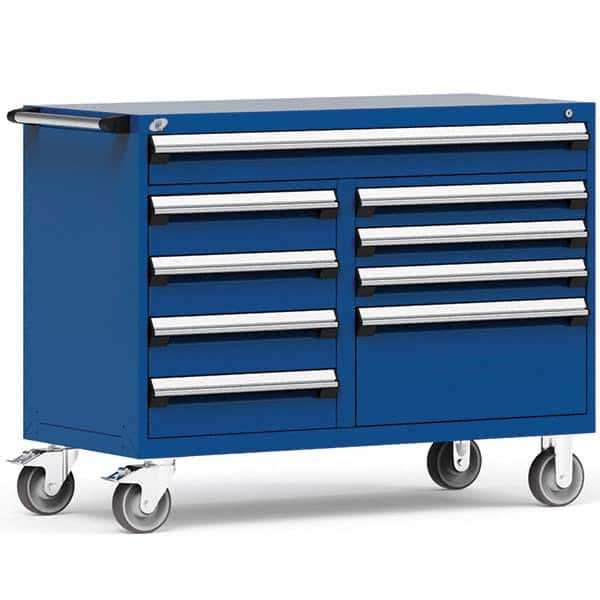 Rousseau Metal - Tool Roller Cabinets Drawers Range: 5 - 10 Drawers Width Range: 48" and Wider - Exact Tool & Supply