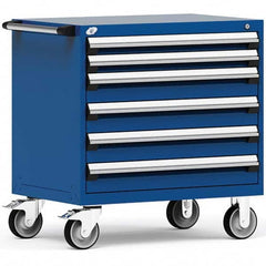 Rousseau Metal - Tool Roller Cabinets Drawers Range: 5 - 10 Drawers Width Range: 36" - 47.9" - Exact Tool & Supply