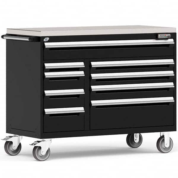 Rousseau Metal - Tool Roller Cabinets Drawers Range: 5 - 10 Drawers Width Range: 48" and Wider - Exact Tool & Supply