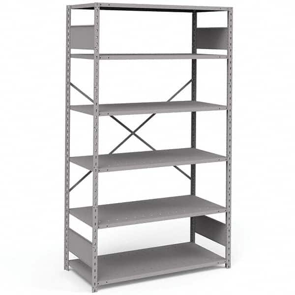Rousseau Metal - Steel Shelving Type: Shelving Starter or Add-On: Starter - Exact Tool & Supply