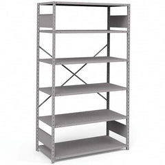 Rousseau Metal - Steel Shelving Type: Shelving Starter or Add-On: Starter - Exact Tool & Supply