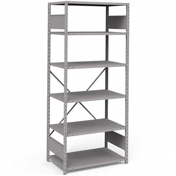 Rousseau Metal - Steel Shelving Type: Shelving Starter or Add-On: Starter - Exact Tool & Supply