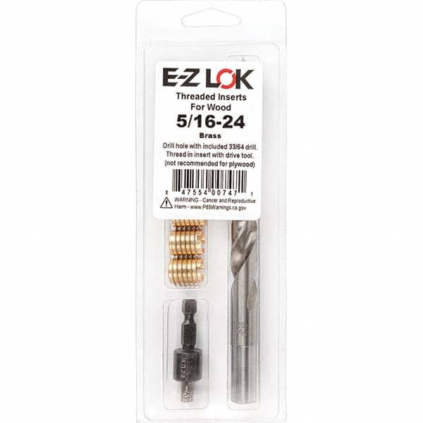 E-Z LOK - Thread Repair Kits Insert Thread Size (Inch): 5/16-24 Includes Drill: Yes - Exact Tool & Supply