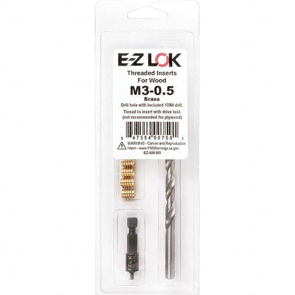 E-Z LOK - Thread Repair Kits Insert Thread Size (mm): M3x0.50 Includes Drill: Yes - Exact Tool & Supply