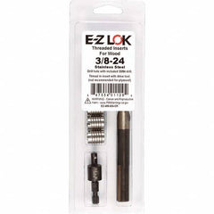 E-Z LOK - Thread Repair Kits Insert Thread Size (Inch): 3/8-24 Includes Drill: Yes - Exact Tool & Supply
