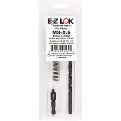 E-Z LOK - Thread Repair Kits Insert Thread Size (mm): M3x0.50 Includes Drill: Yes - Exact Tool & Supply