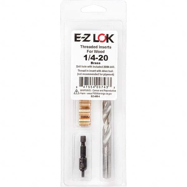 E-Z LOK - Thread Repair Kits Insert Thread Size (Inch): 1/4-20 Includes Drill: Yes - Exact Tool & Supply
