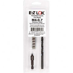 E-Z LOK - Thread Repair Kits Insert Thread Size (mm): M4x0.70 Includes Drill: Yes - Exact Tool & Supply