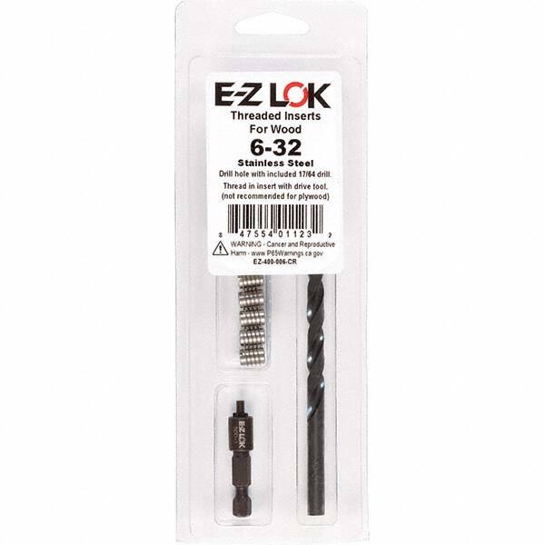 E-Z LOK - Thread Repair Kits Insert Thread Size (Inch): #6-32 Includes Drill: Yes - Exact Tool & Supply