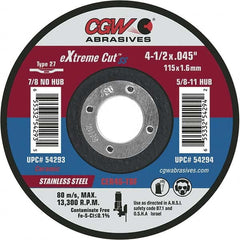 CGW Abrasives - Cutoff Wheels Tool Compatibility: Angle Grinders Wheel Diameter (Inch): 6 - Exact Tool & Supply