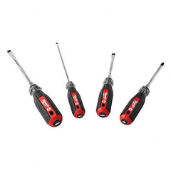 Milwaukee Tool - Screwdriver Sets Screwdriver Types Included: Phillips; Slotted Number of Pieces: 4 - Exact Tool & Supply