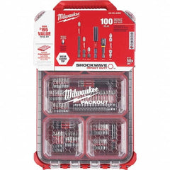 Milwaukee Tool - Power & Impact Screwdriver Bit Sets Point Type: Phillips; Slotted; Square; Torx Tool Type: Driver Bit - Exact Tool & Supply
