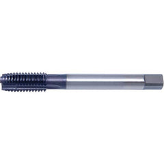 Cleveland - M7x1.0 Metric Class 6H 3-Flute Black Oxide Finish HSS-E Spiral Point Tap - Exact Tool & Supply