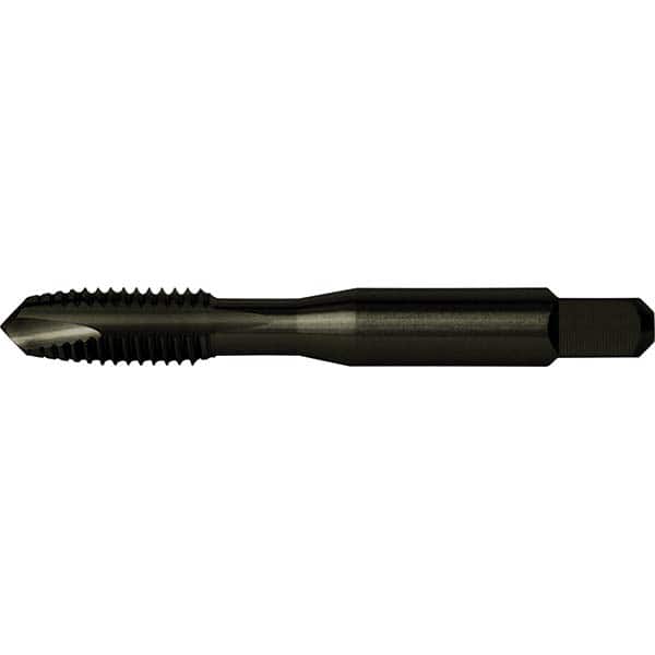 Cleveland - #10-32 UNF Class 2B 2-Flute Black Oxide Finish High Speed Steel Spiral Point Tap - Exact Tool & Supply