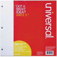 UNIVERSAL - Note Pads, Writing Pads & Notebooks Writing Pads & Notebook Type: Filler Paper Size: 8-1/2 x 11 - Exact Tool & Supply