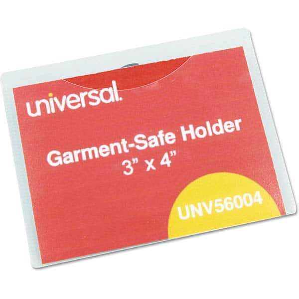 UNIVERSAL - Badge Holders Attachment Type: Clip-On Horizontal or Vertical Holder: Horizontal - Exact Tool & Supply