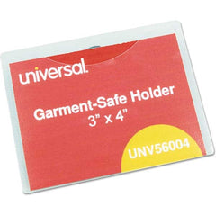 UNIVERSAL - Badge Holders Attachment Type: Clip-On Horizontal or Vertical Holder: Horizontal - Exact Tool & Supply