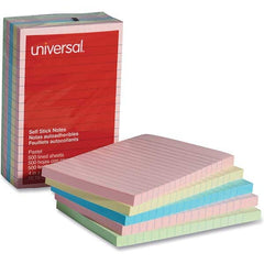 UNIVERSAL - Note Pads, Writing Pads & Notebooks Writing Pads & Notebook Type: Self-Stick Notes Size: 4 x 6 - Exact Tool & Supply