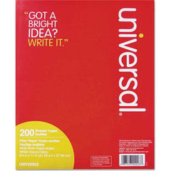 UNIVERSAL - Note Pads, Writing Pads & Notebooks Writing Pads & Notebook Type: Filler Paper Size: 8-1/2 x 11 - Exact Tool & Supply