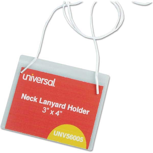UNIVERSAL - Badge Holders Attachment Type: Hanging Horizontal or Vertical Holder: Horizontal - Exact Tool & Supply