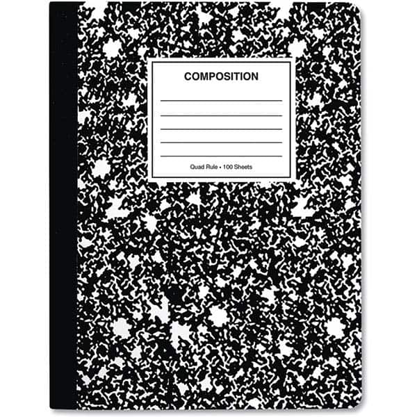 UNIVERSAL - Note Pads, Writing Pads & Notebooks Writing Pads & Notebook Type: Composition Book Size: 9-3/4 x 7-1/2 - Exact Tool & Supply
