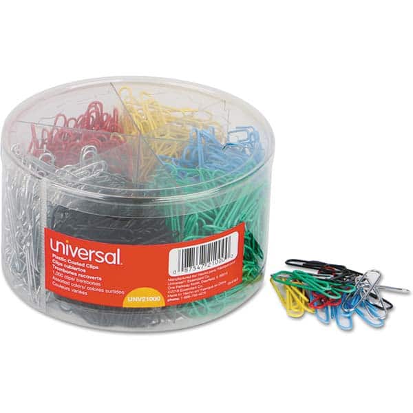 UNIVERSAL - Binder Clips Binder Type: Paper Fastener Color: Assorted - Exact Tool & Supply