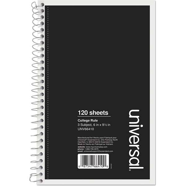 UNIVERSAL - Note Pads, Writing Pads & Notebooks Writing Pads & Notebook Type: Notebook Size: 9-1/2 x 6 - Exact Tool & Supply