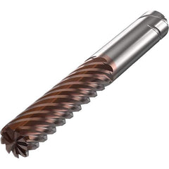 Seco - 25mm Diam 9 Flute Solid Carbide 3mm Corner Radius End Mill - Exact Tool & Supply