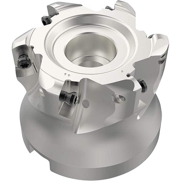Seco - Indexable High-Feed Face Mills Cutting Diameter (Inch): 2.480 Cutting Diameter (mm): 63.00 - Exact Tool & Supply