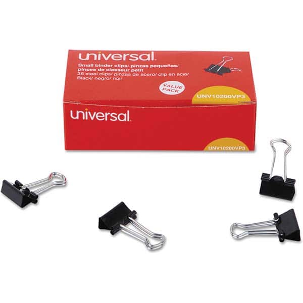 UNIVERSAL - Binder Clips Width (Inch): 0.75 Binder Type: Binder Clip - Exact Tool & Supply