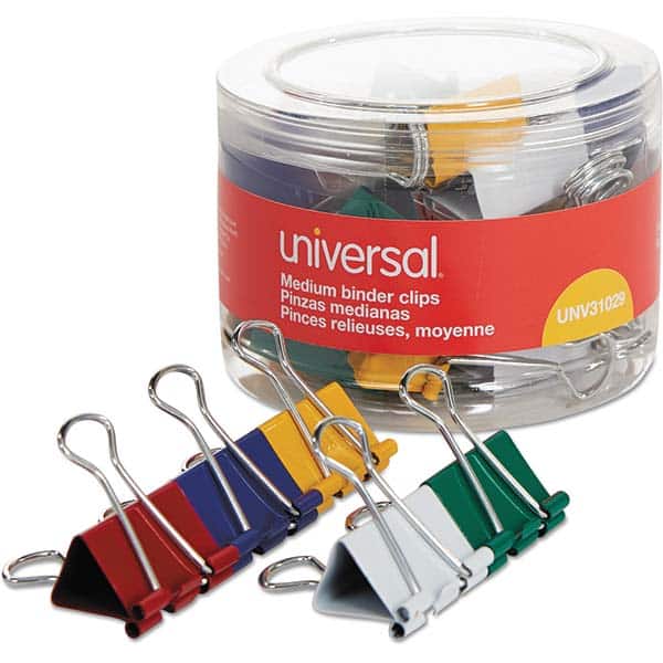 UNIVERSAL - Binder Clips Width (Inch): 1.25 Binder Type: Binder Clip - Exact Tool & Supply