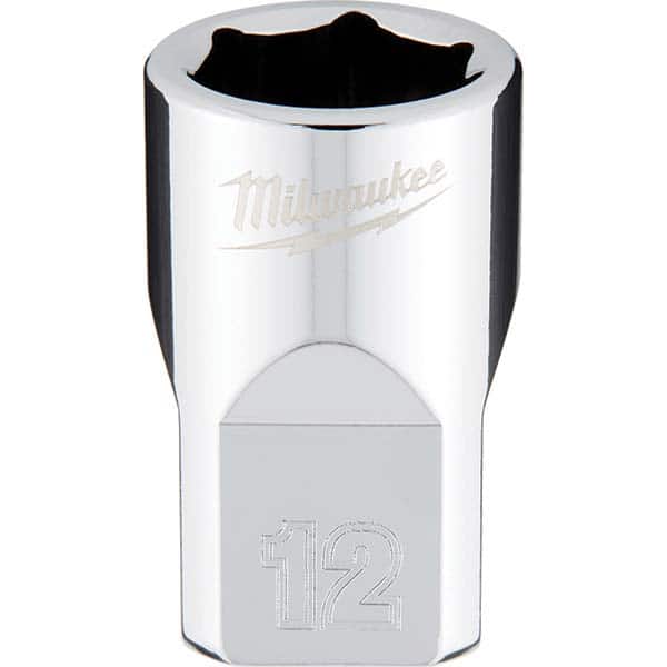 Milwaukee Tool - Hand Sockets Drive Size (Inch): 3/8 Size (mm): 12.0000 - Exact Tool & Supply