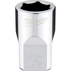 Milwaukee Tool - Hand Sockets Drive Size (Inch): 3/8 Size (mm): 12.0000 - Exact Tool & Supply