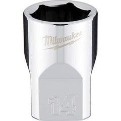Milwaukee Tool - Hand Sockets Drive Size (Inch): 3/8 Size (mm): 14.0000 - Exact Tool & Supply