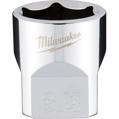 Milwaukee Tool - Hand Sockets Drive Size (Inch): 3/8 Size (Inch): 3/4 - Exact Tool & Supply