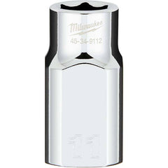 Milwaukee Tool - Hand Sockets Drive Size (Inch): 1/2 Size (mm): 11.0000 - Exact Tool & Supply
