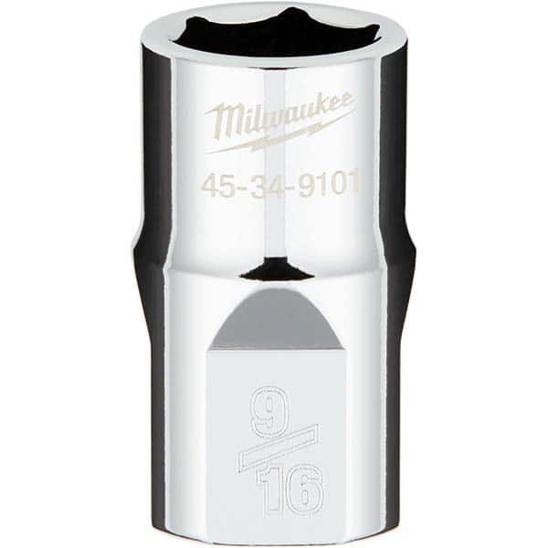 Milwaukee Tool - Hand Sockets Drive Size (Inch): 1/2 Size (Inch): 9/16 - Exact Tool & Supply