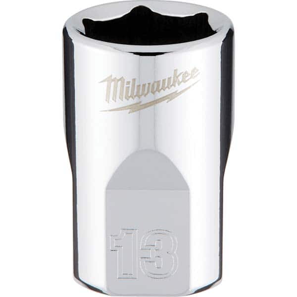 Milwaukee Tool - Hand Sockets Drive Size (Inch): 3/8 Size (mm): 13.0000 - Exact Tool & Supply