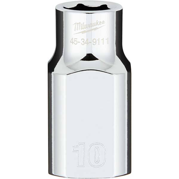 Milwaukee Tool - Hand Sockets Drive Size (Inch): 1/2 Size (mm): 10.0000 - Exact Tool & Supply