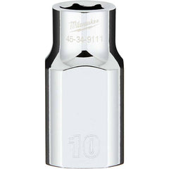 Milwaukee Tool - Hand Sockets Drive Size (Inch): 1/2 Size (mm): 10.0000 - Exact Tool & Supply