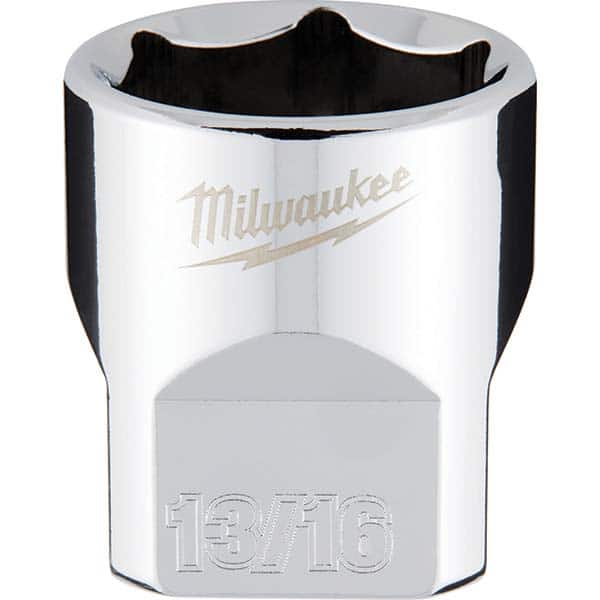 Milwaukee Tool - Hand Sockets Drive Size (Inch): 3/8 Size (Inch): 13/16 - Exact Tool & Supply