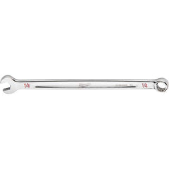 Milwaukee Tool - Combination Wrenches; Type: Combination Wrench ; Tool Type: SAE ; Size (Inch): 1/4 ; Number of Points: 12 ; Finish/Coating: Steel ; Material: Steel - Exact Tool & Supply