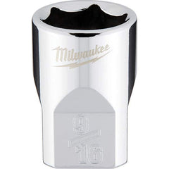 Milwaukee Tool - Hand Sockets Drive Size (Inch): 3/8 Size (Inch): 9/16 - Exact Tool & Supply