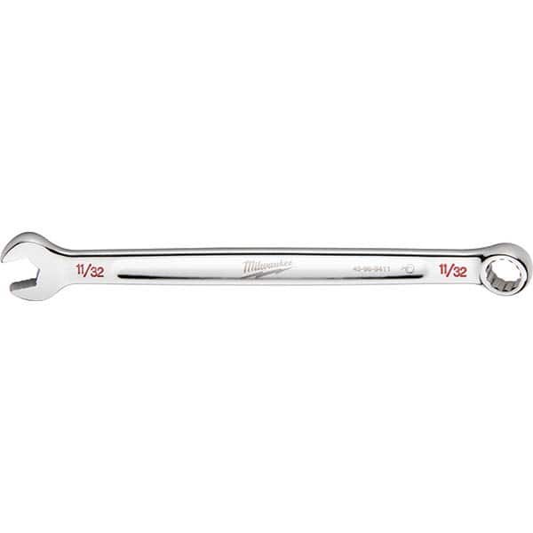 Milwaukee Tool - Combination Wrenches; Type: Combination Wrench ; Tool Type: SAE ; Size (Inch): 11/32 ; Number of Points: 12 ; Finish/Coating: Steel ; Material: Steel - Exact Tool & Supply