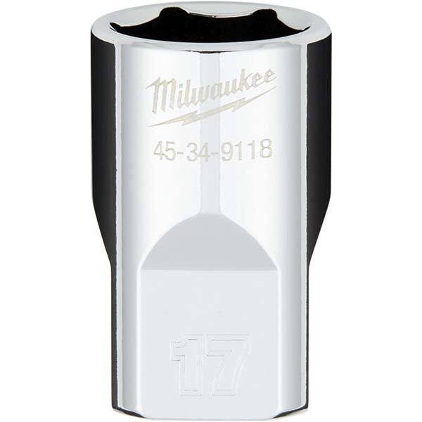 Milwaukee Tool - Hand Sockets Drive Size (Inch): 1/2 Size (mm): 17.0000 - Exact Tool & Supply