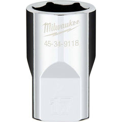 Milwaukee Tool - Hand Sockets Drive Size (Inch): 1/2 Size (mm): 17.0000 - Exact Tool & Supply