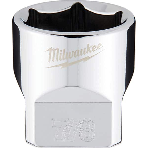 Milwaukee Tool - Hand Sockets Drive Size (Inch): 3/8 Size (Inch): 7/8 - Exact Tool & Supply