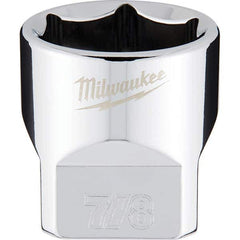 Milwaukee Tool - Hand Sockets Drive Size (Inch): 3/8 Size (Inch): 7/8 - Exact Tool & Supply