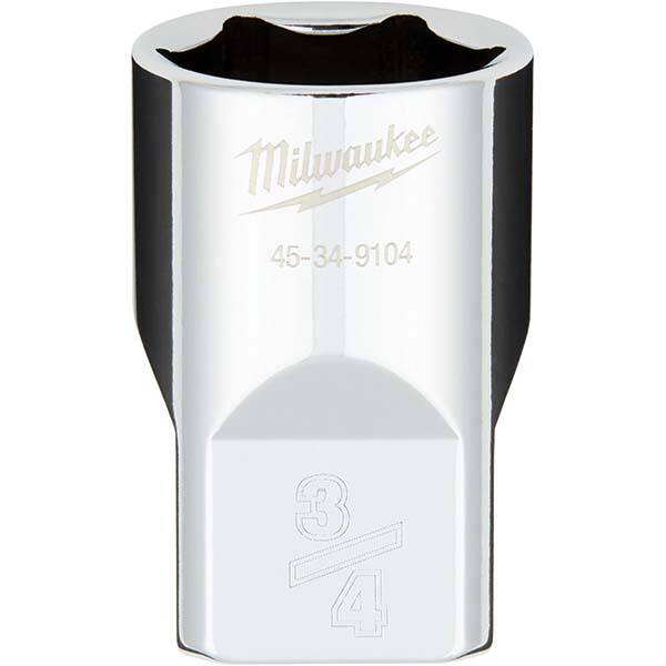 Milwaukee Tool - Hand Sockets Drive Size (Inch): 1/2 Size (Inch): 3/4 - Exact Tool & Supply